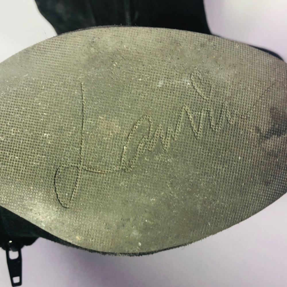 Authentic Lanvin Suede Wedge Ankle Boots - Picture 7 of 8